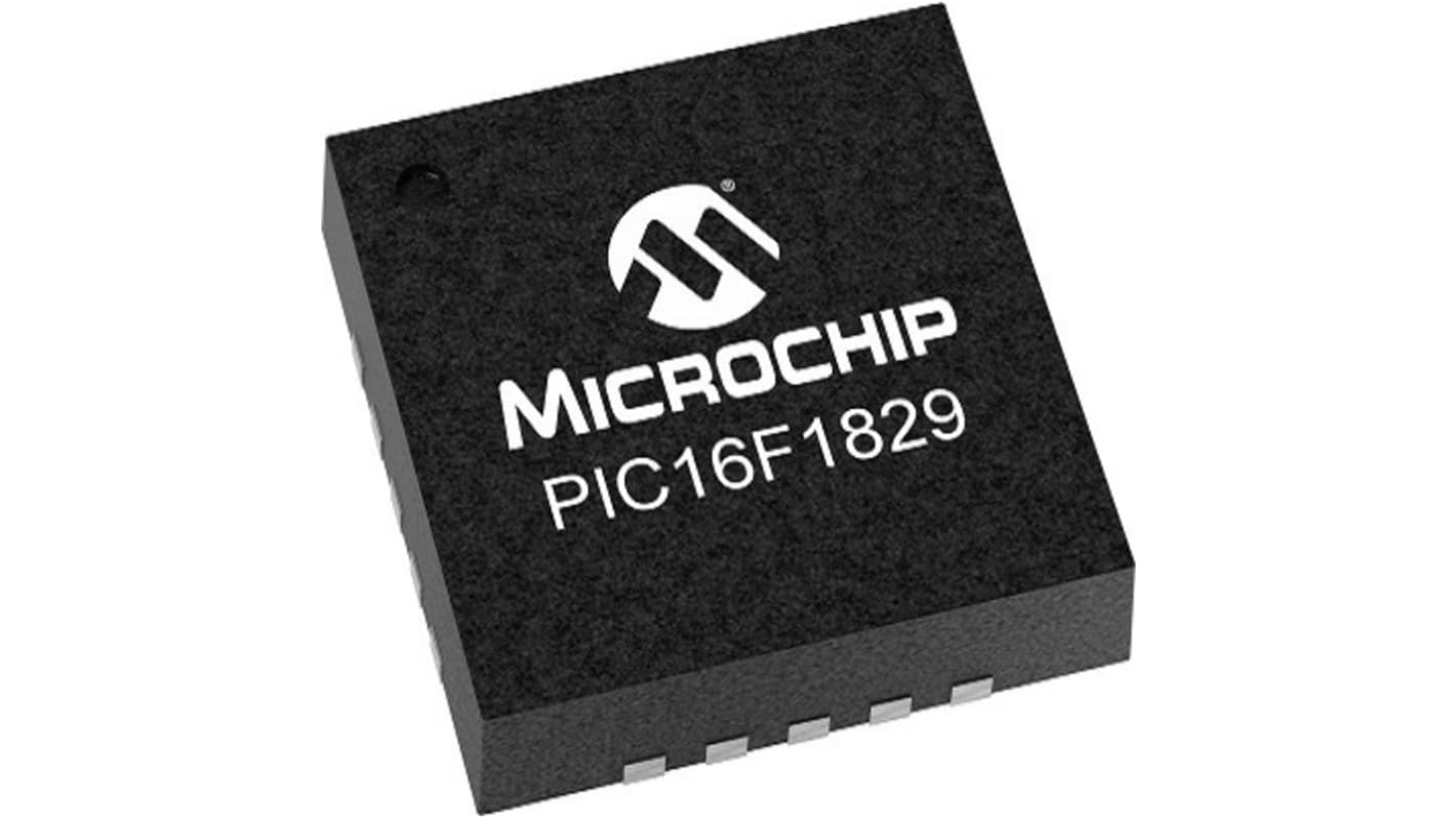 Microchip PIC16F1829-I/GZ 8 bit MCU Microcontroller MCU, PIC16, 10-Pin UQFN