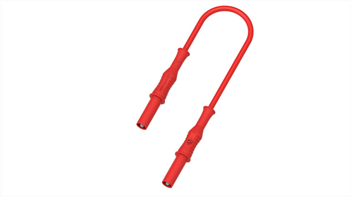 Electro PJP Red Male Banana Plug, 36A, 1000 → 1500V