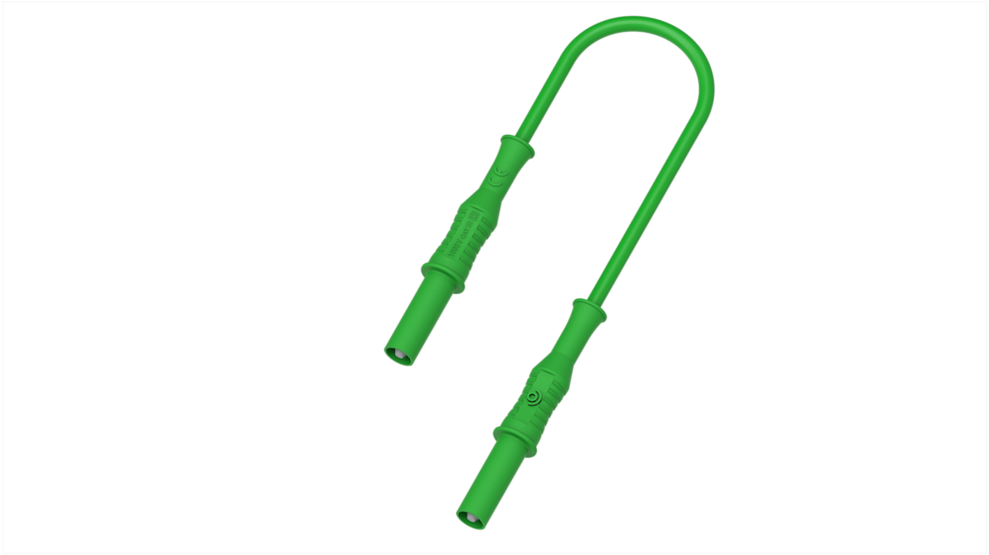 Fiche banane Electro PJP, Vert, 36A, 1000 → 1500V