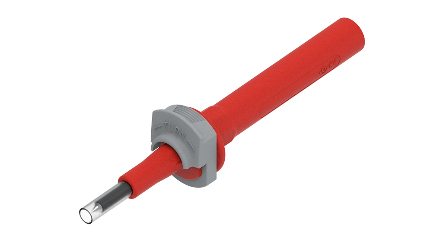 380IEC0.5A1KVR Electro PJP Narrow Test Probe, 4mm Tip, 1kV, 500mA RS