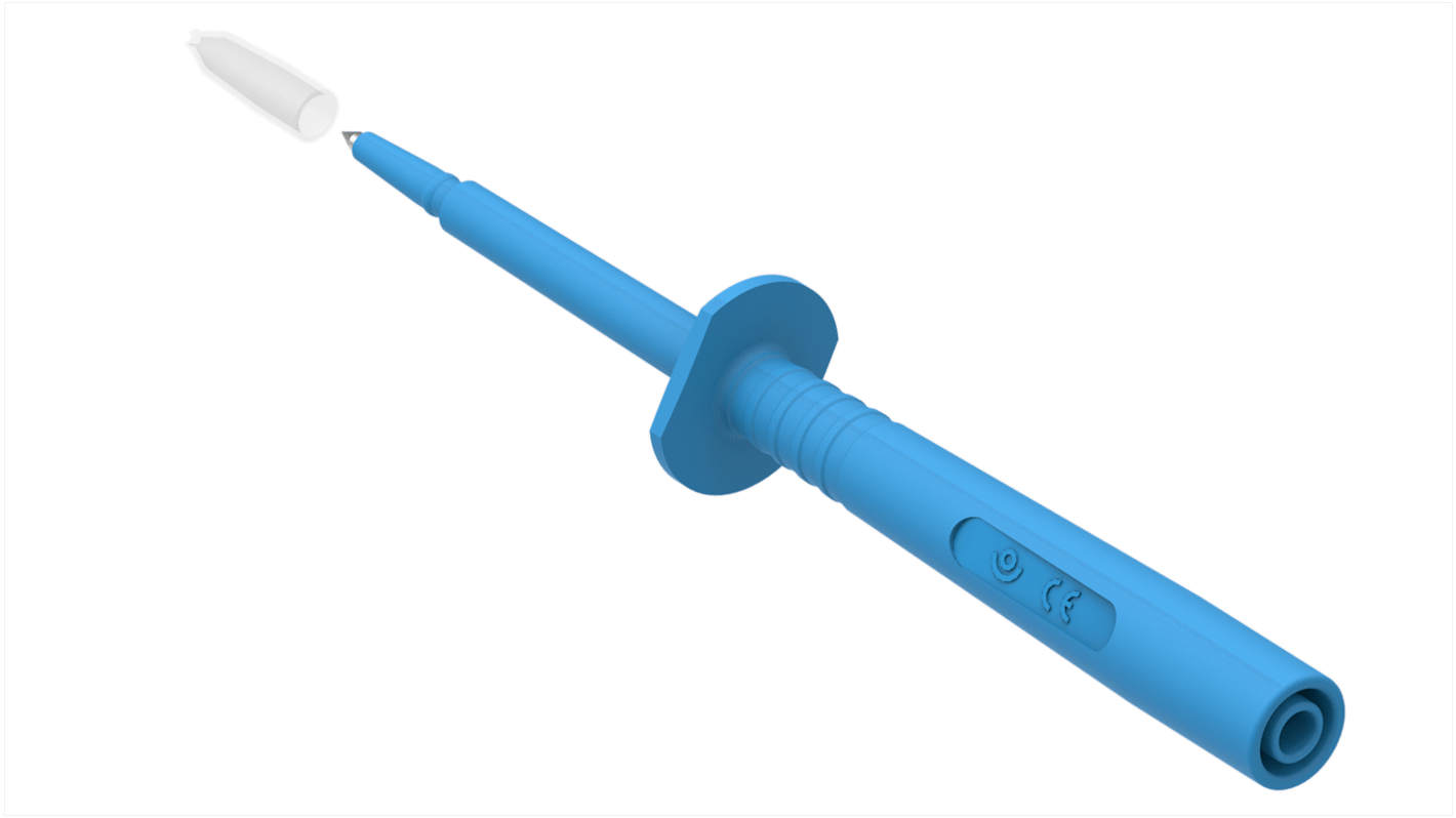 Sonda de prueba, 16A, 1kV, punta 3.4mm, Azul