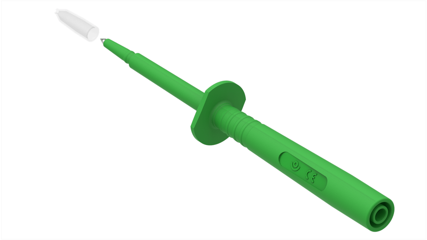 Sonde de test Electro PJP, Etroit, pointe de 3.4mm, 1kV, 16A, Vert