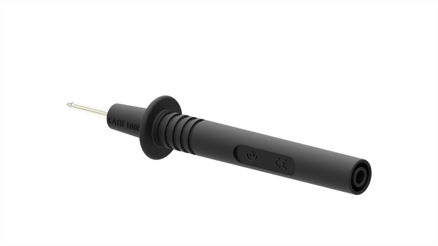 Sonde de test, Etroit, pointe de 2.1mm, 1kV, 36A, Noir