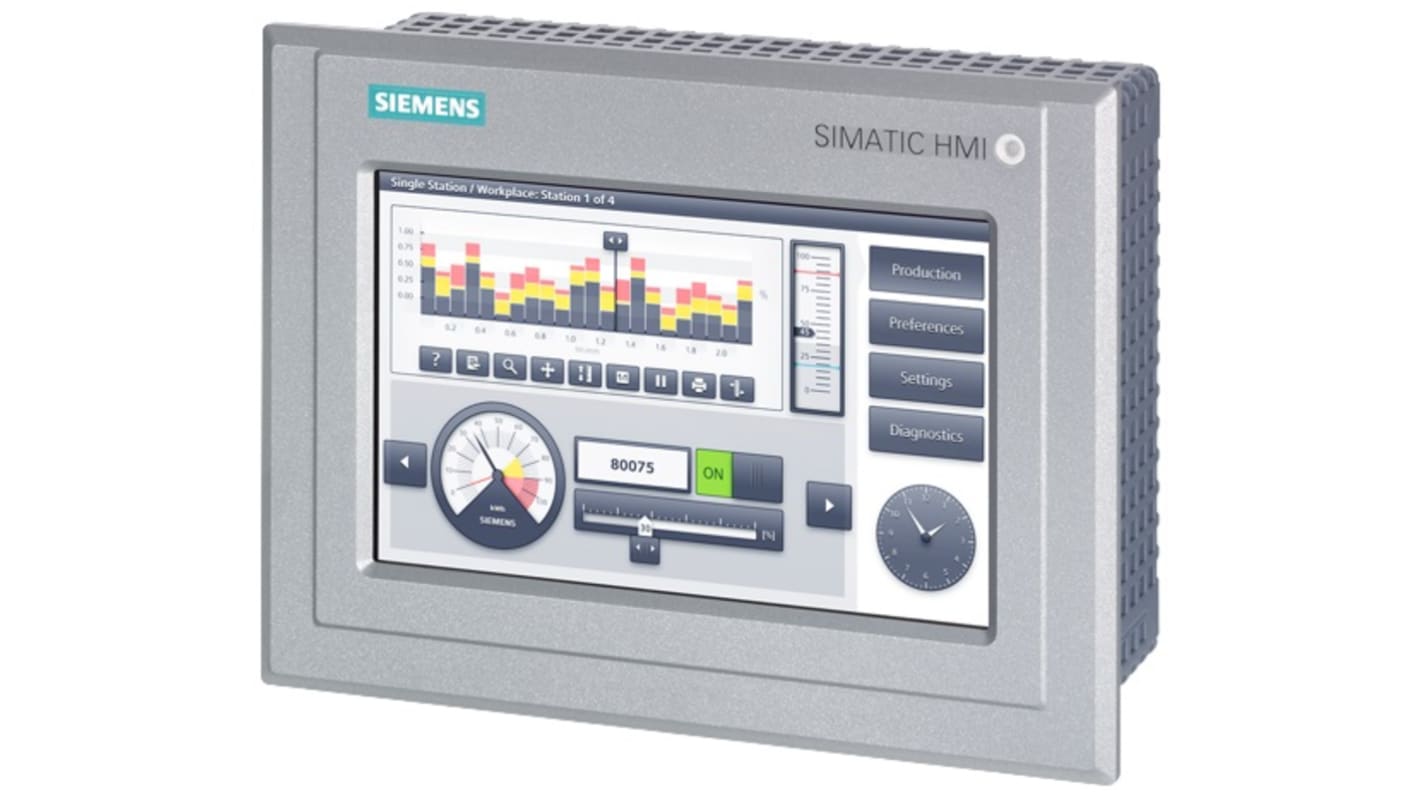 Siemens HMIパネル サイズ：7インチ, SIPLUSシリーズ, 6AG11240GC132AX0