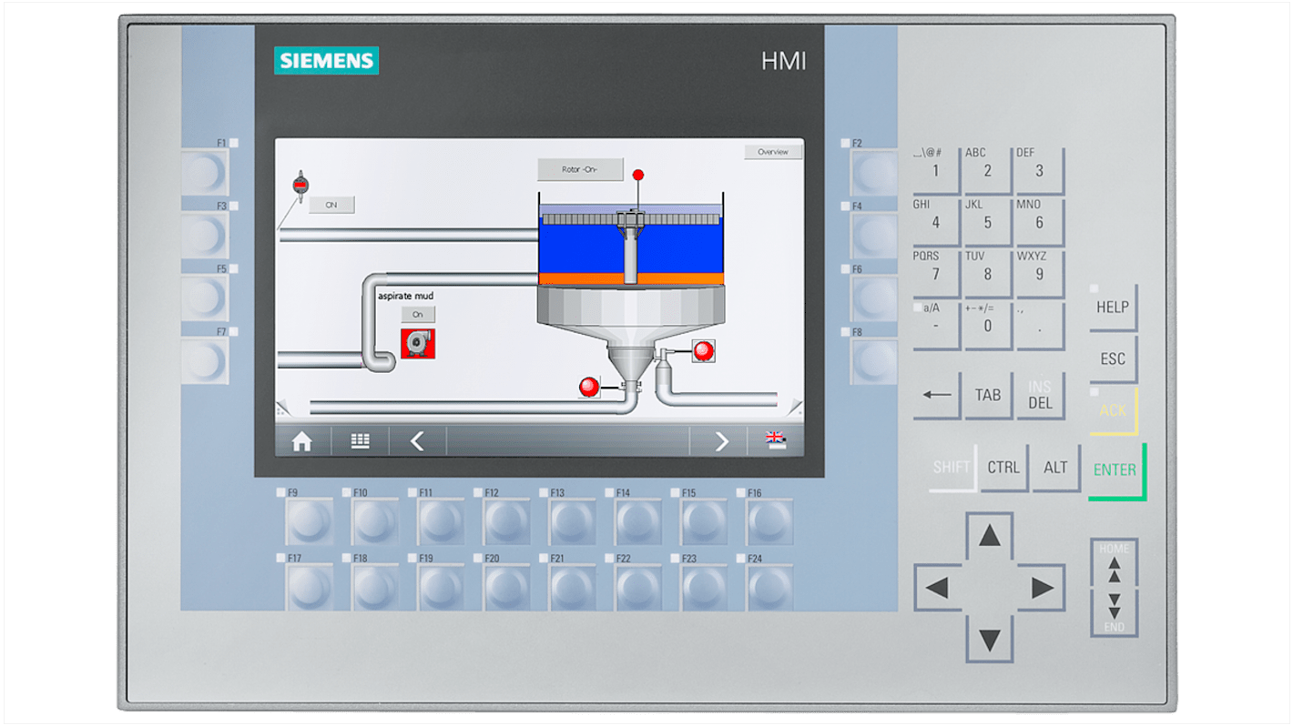 Siemens 6AG11241GC014AX0, SIPLUS, HMI-Panel, KP700 Comfort, 7 Zoll, TFT, 800 x 480pixels