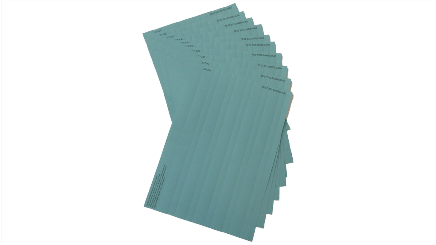 Siemens SIMATIC Series Labeling Sheet for Use with SIMATIC S7-300