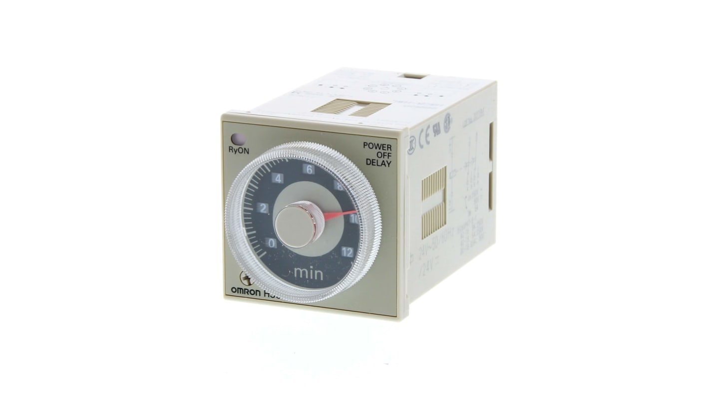 Omron Plug In Timer Relay, 100-120V ac, 2-Contact, 0.05-12min, DPDT