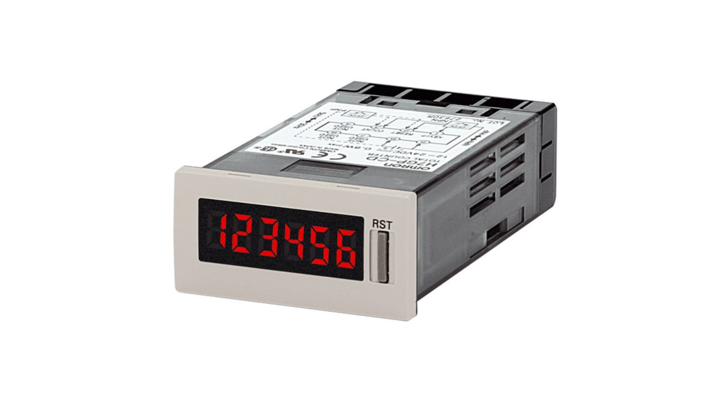 Compteur Omron H7GP Secondes 24 V LCD 6 digits