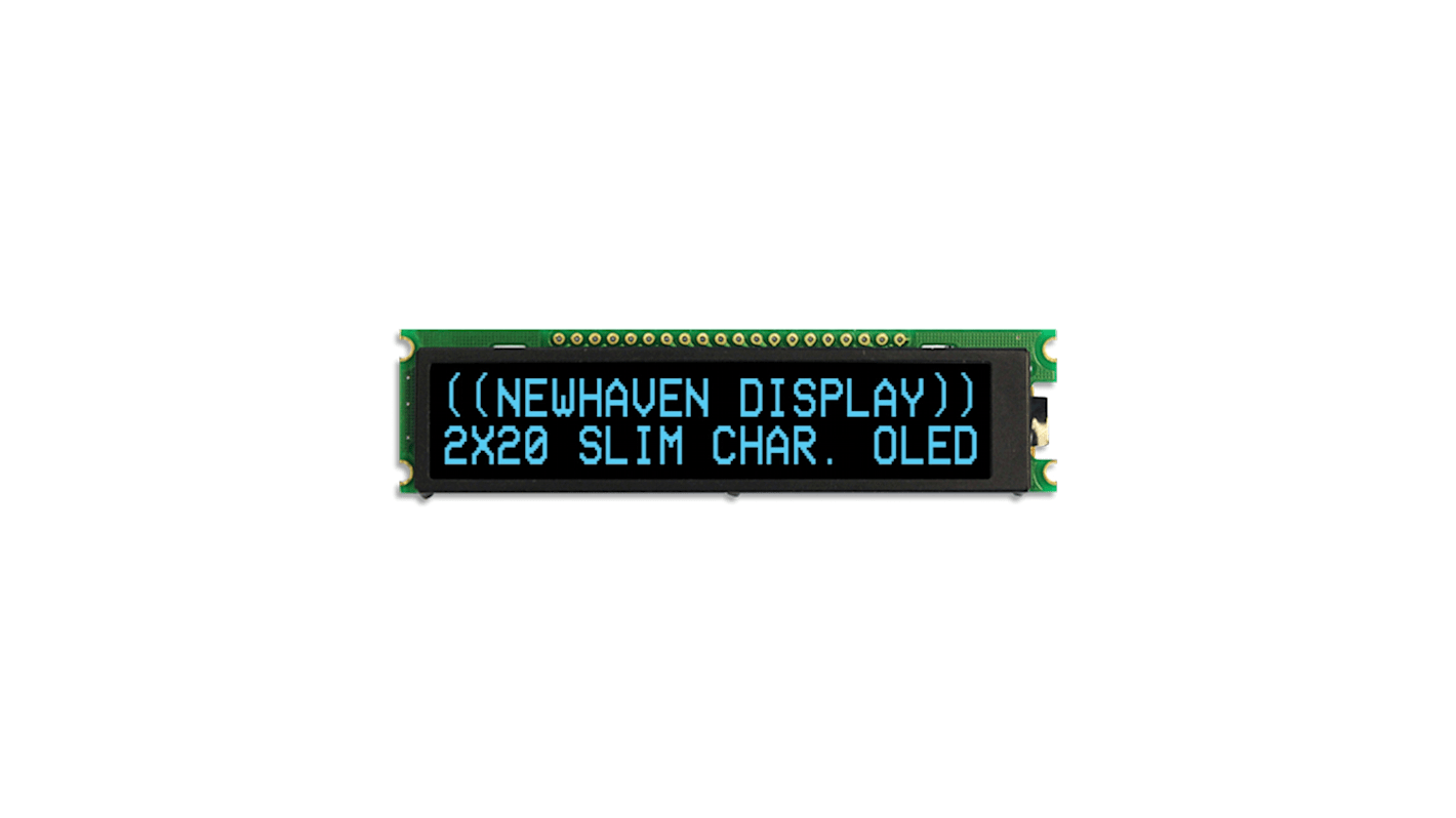 Afficheur OLED, NEWHAVEN DISPLAY INTERNATIONAL, Bleu, interface I2C, Parallèle, SPI Aucun