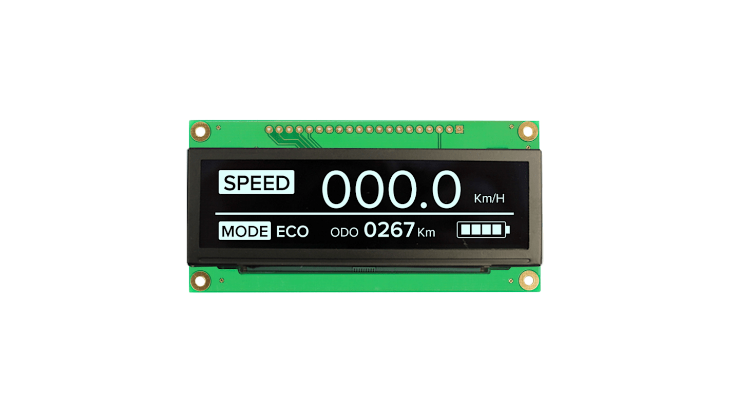 NEWHAVEN DISPLAY INTERNATIONAL NHD-3.12-25664UCW2, OLED-display, 3.12tommer Hvid, Seriel/parallel Interface Ingen