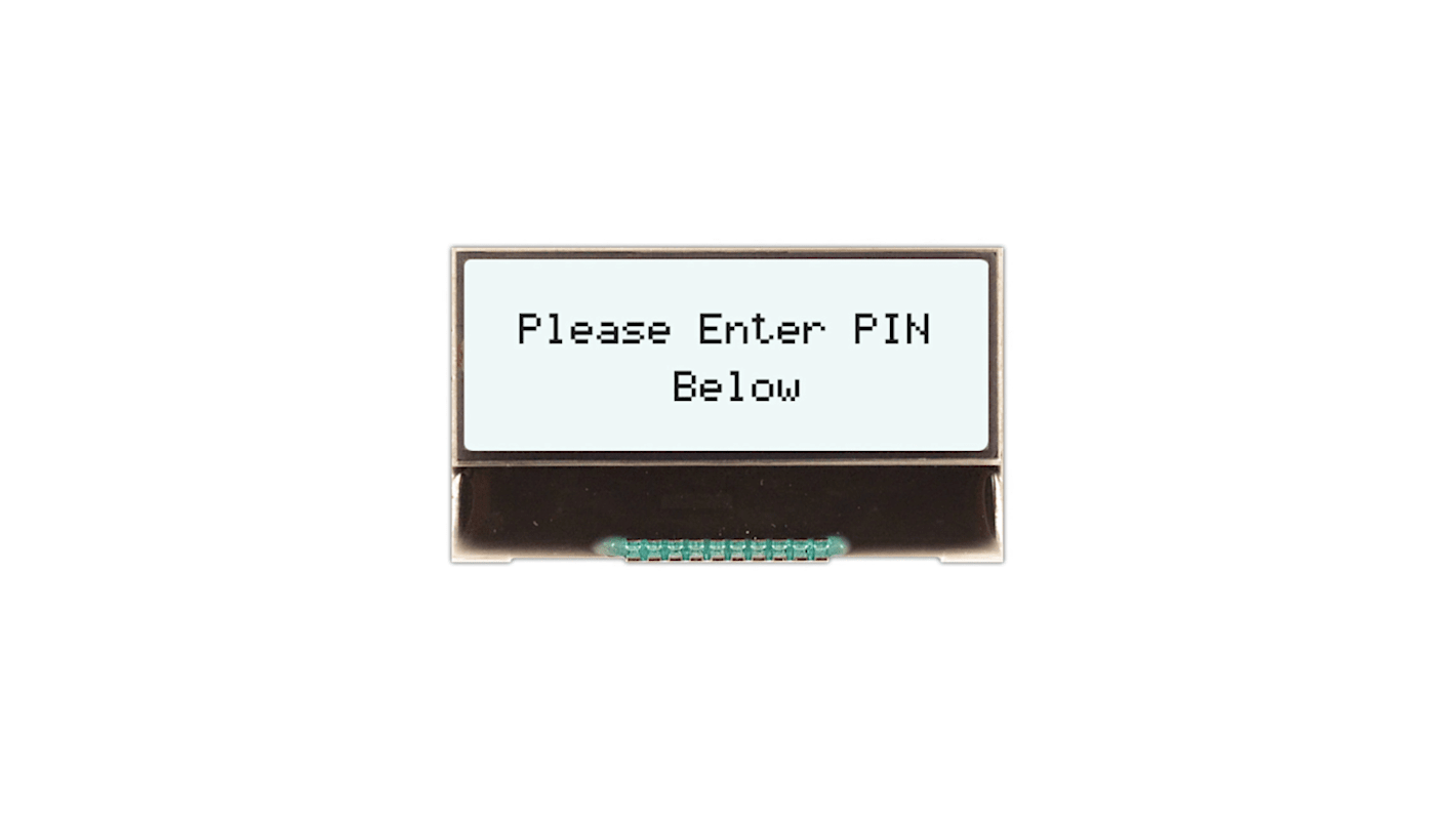 NEWHAVEN DISPLAY INTERNATIONAL NHD-C0216CZ-FSW-FBW-3V3 NHD LCD LCD Display, White on White, 2 Rows by 16 Characters,