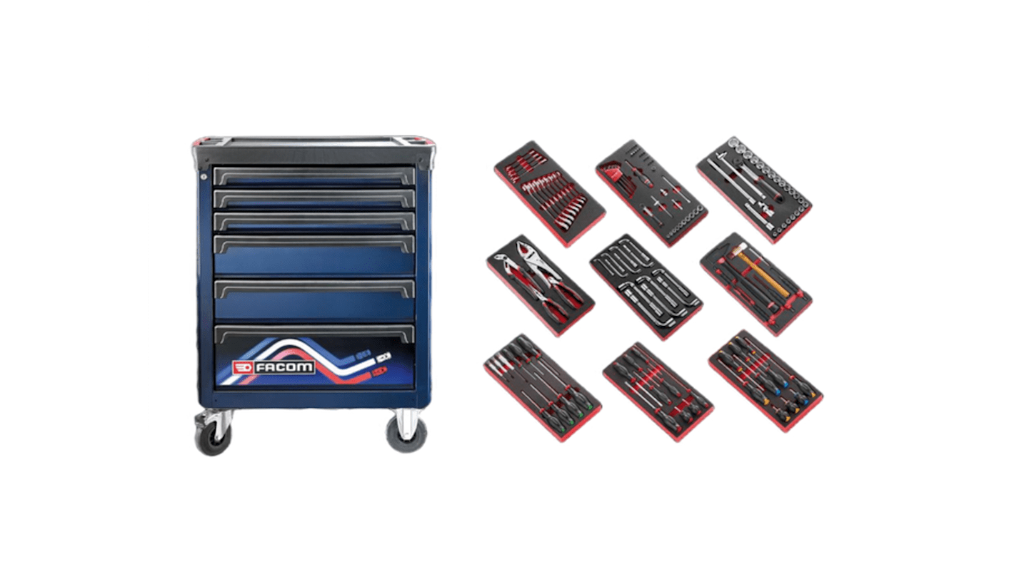 ROLL.6M3A24HS 6 drawer Bronze Wheeled Tool 972mm x