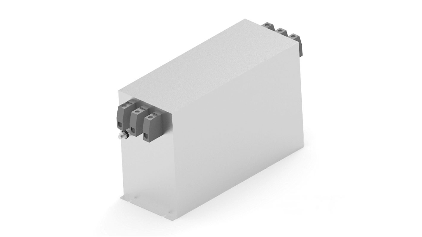 Filtro EMI TE Connectivity, 180A, 760 V, 50/60Hz, Montaje en Panel, con terminales Bloque Terminal, Serie AHV, 3 Fases