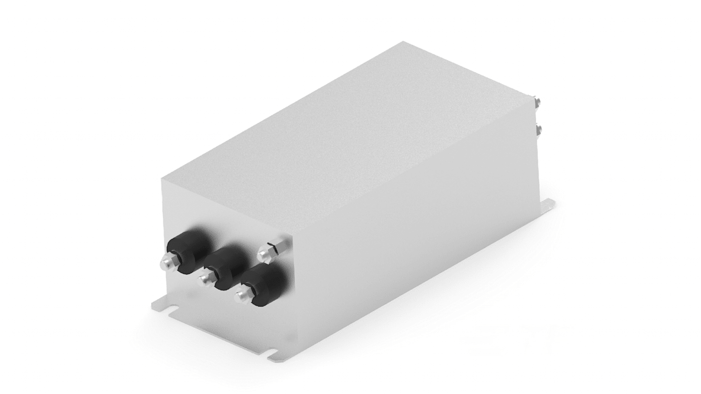 TE Connectivity AHV EMV-Filter, 760 V, 125A, Gehäusemontage, Bolzen, 3-phasig / 50/60Hz Single Stage Zustände