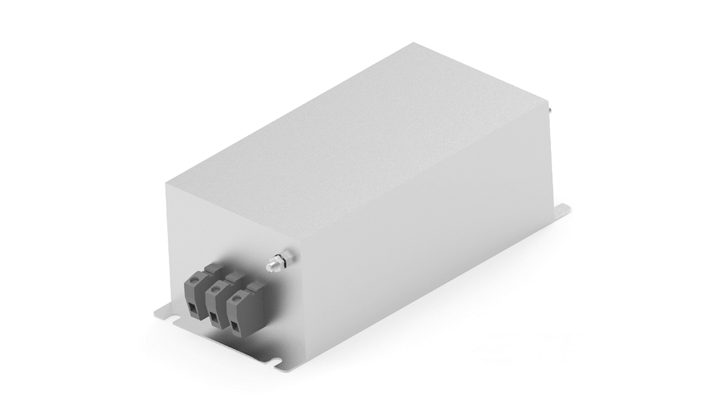 TE Connectivity AHV EMV-Filter, 760 V, 80A, Gehäusemontage, Anschlussblock, 3-phasig / 50/60Hz Two Stage Zustände