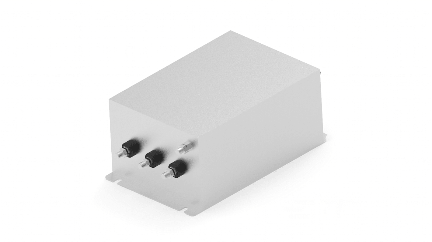 TE Connectivity AHV EMV-Filter, 760 V, 150A, Gehäusemontage, Bolzen, 3-phasig / 50/60Hz Two Stage Zustände