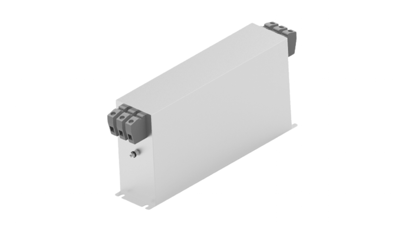 TE Connectivity AHV EMV-Filter, 760 V, 42A, Gehäusemontage, Anschlussblock, 3-phasig / 50/60Hz Two Stage Zustände