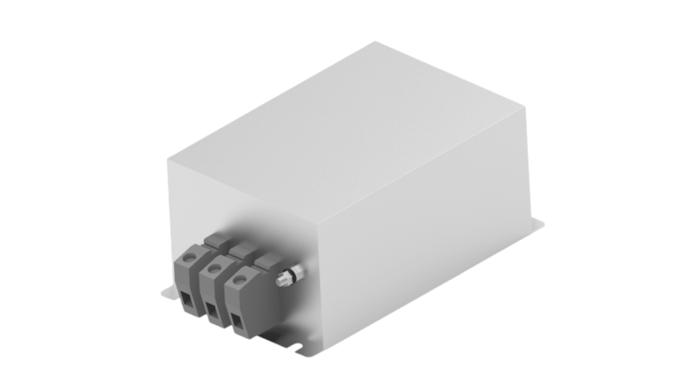 Filtro EMI TE Connectivity, 30A, 760 V, 50/60Hz, Montaje en Panel, con terminales Conexión rápida, Serie AHV, 3 Fases