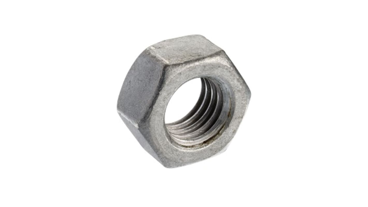 Tuerca hexagonal M8 RS PRO de acero Galvanizado, anch. 13mm, alt. 6.5mm