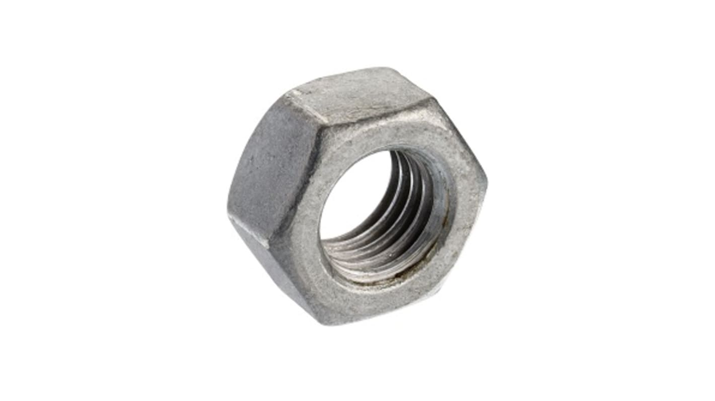 RS PRO, Galvanised Steel Hex Nut, DIN 934, M12 RS
