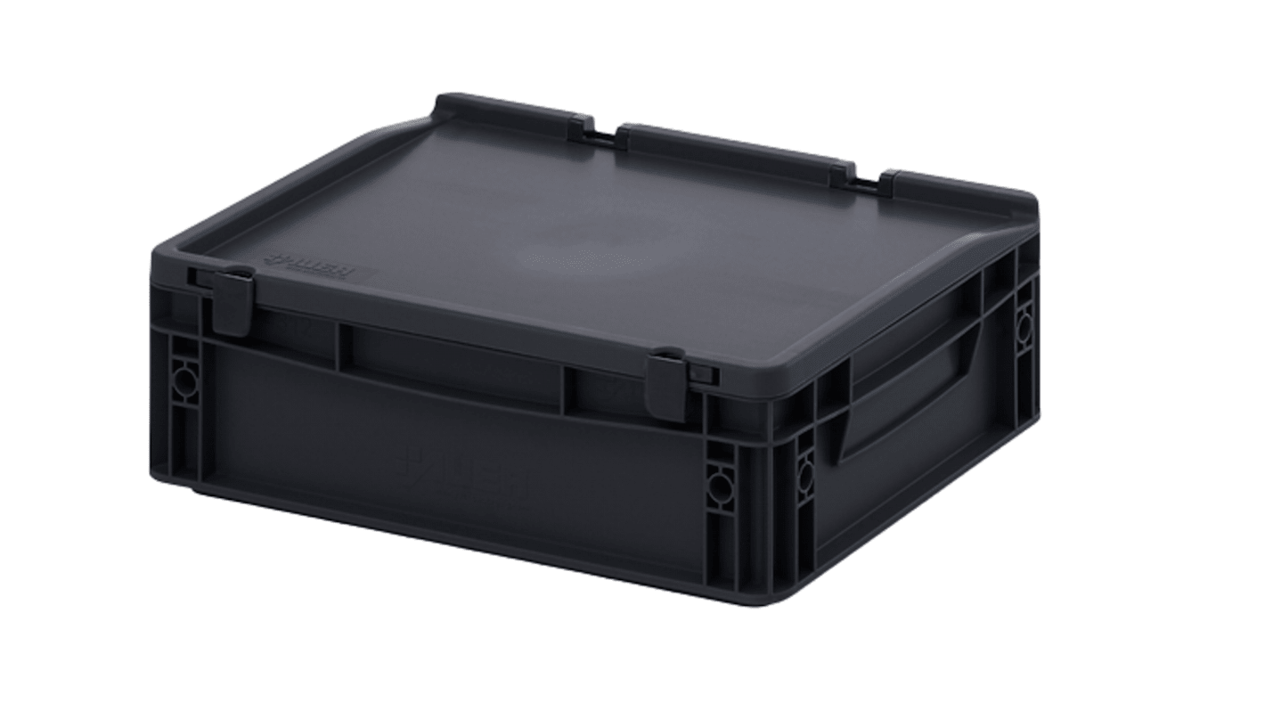 Anti-static, Conductive, Dissipative PP ESD-Safe Box 400mm (L) 135mm (H)