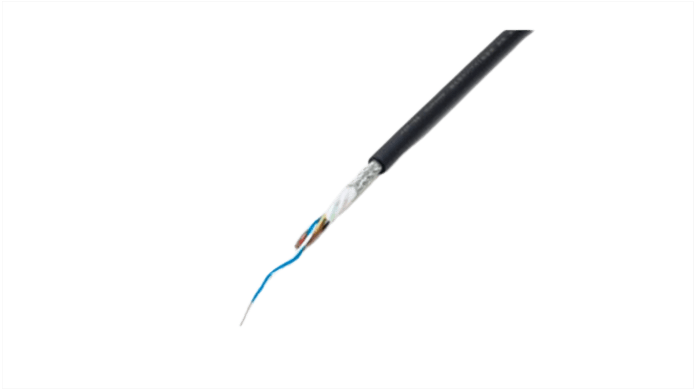 Kuramo Electric KDFSB Control Cable, 30 Cores, 0.2 mm², Screened, 10m, Black