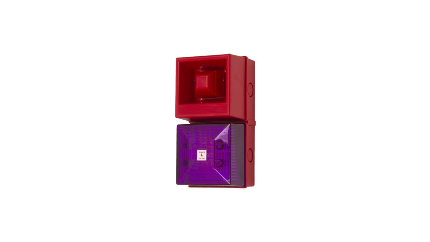 Clifford & Snell YL40 LED Blitz-Licht Alarm-Leuchtmelder Magenta, 115 V ac