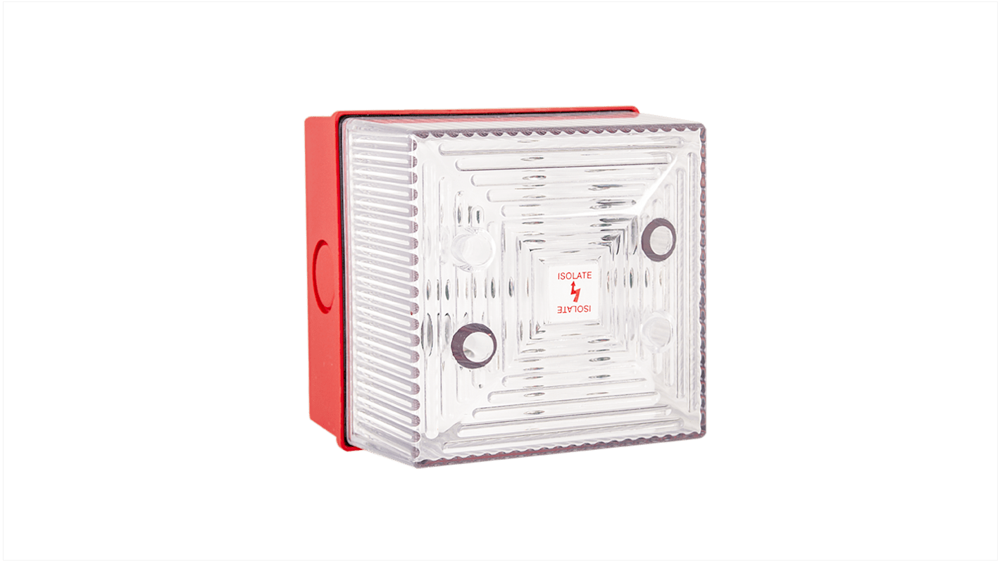 Signal visuel clignotant à LED Clifford & Snell, série FD40, Clair, 35 → 85 V c.a./c.c., FD40