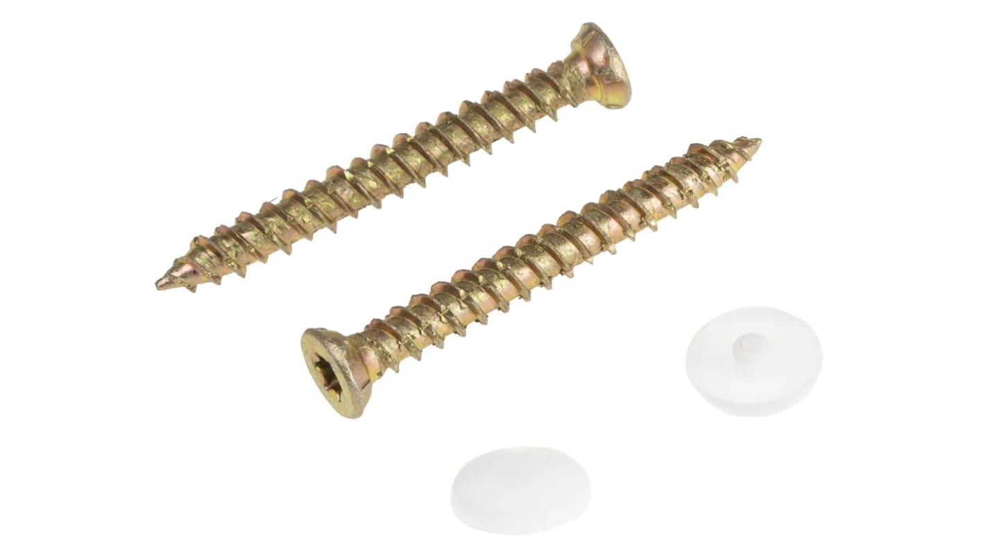 RS PRO Carbon Steel Concrete Screws M6 x 60mm, 6mm Fixing Hole