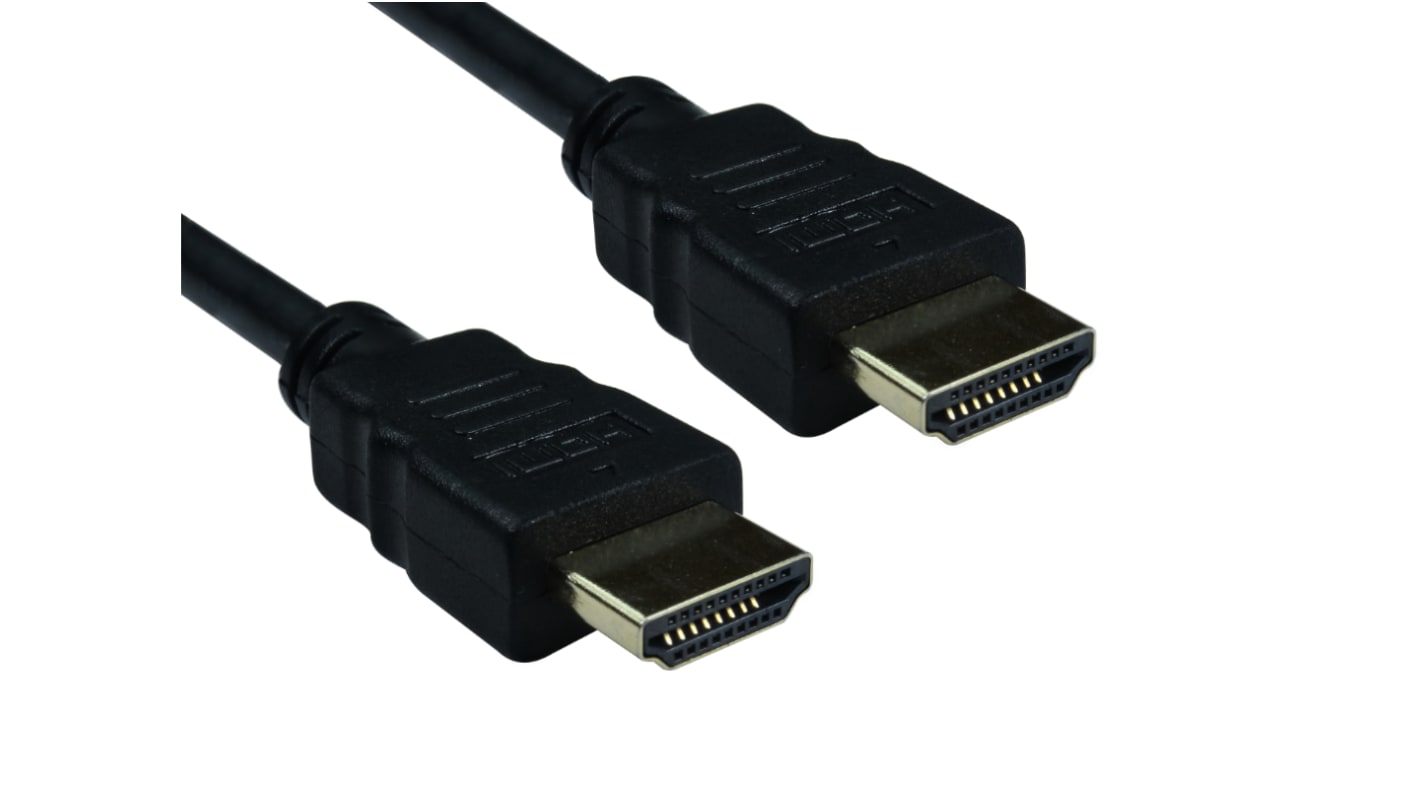 Cable HDMI Negro RS PRO, con. A: HDMI Macho, con. B: HDMI Macho, long. 15m