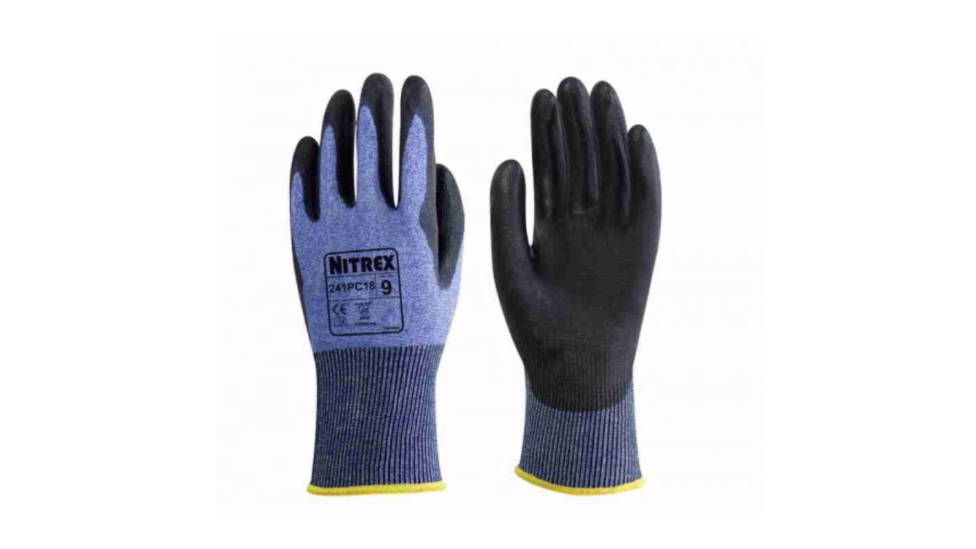 Guanti Da Lavoro FELCO 701M In Fibra HPPE Con Rivestimento Nitrile - Taglia Media, Antitaglio E Leggeri