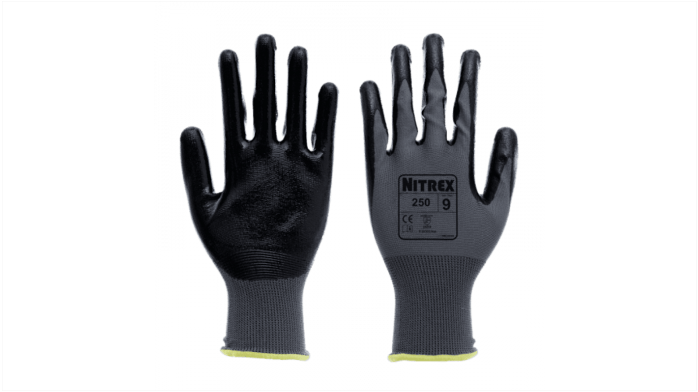 25011 Unigloves 250* Polyester Abrasion Resistant, Dry Environment Work Gloves, Size 11