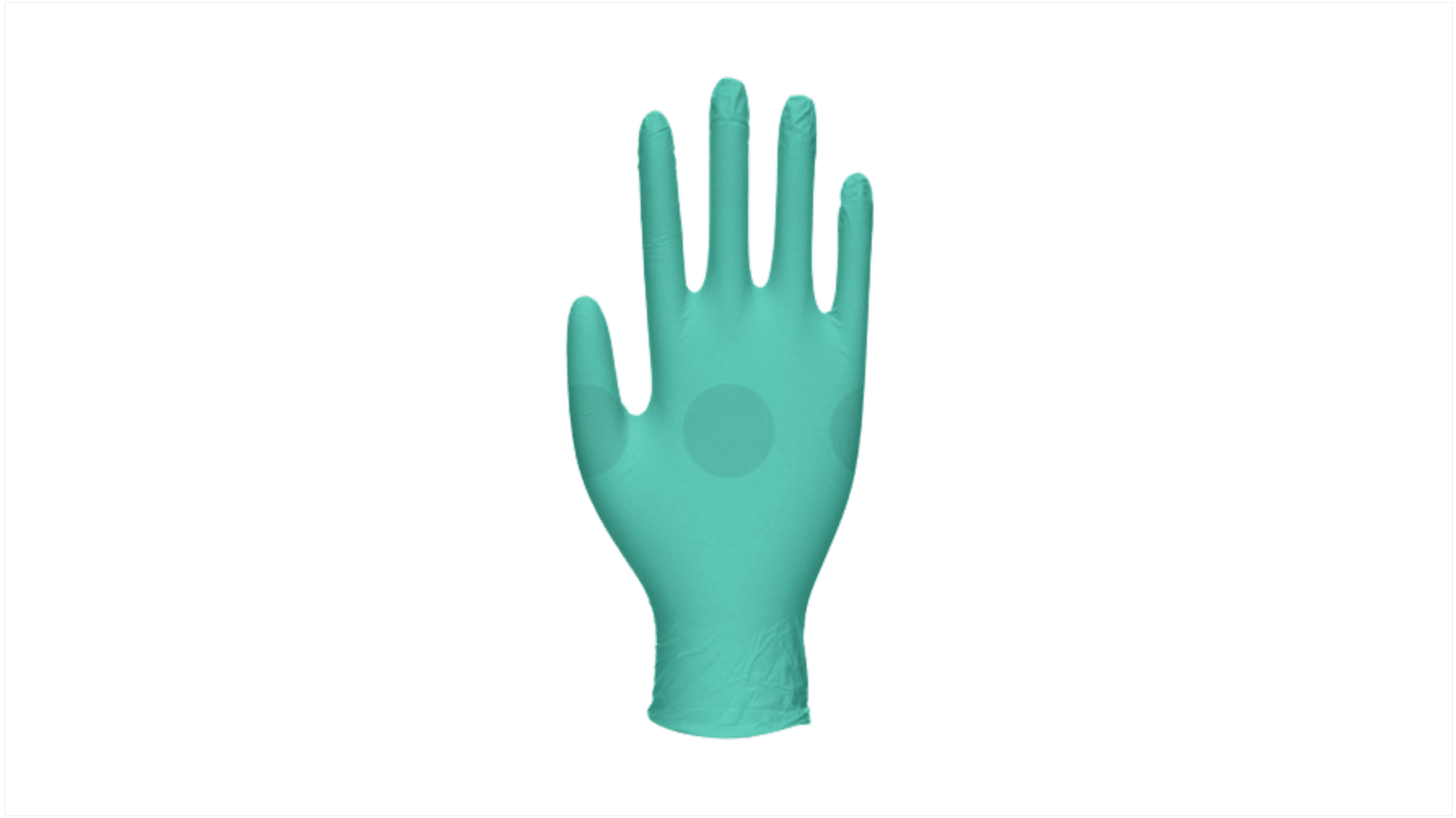 Unigloves GA008* Green Nitrile Chemical Resistant Work Gloves, Size 9, Large