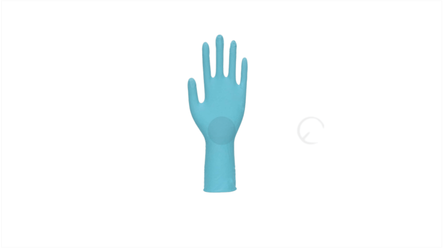Unigloves GA010* Blue Nitrile Chemical Resistant Work Gloves, Size 7, Small