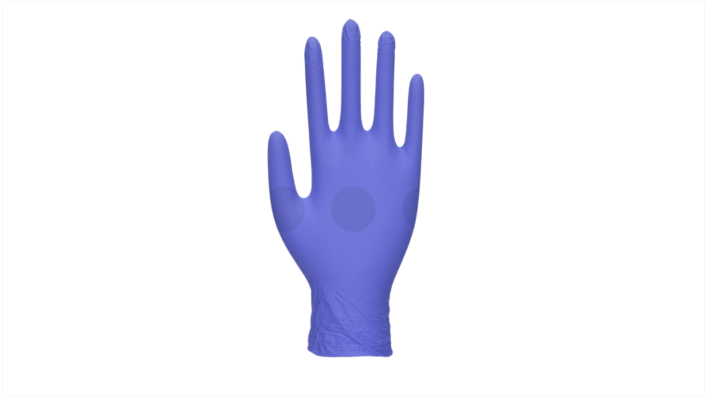 Unigloves GM005* Blue Nitrile Work Gloves, Size 6