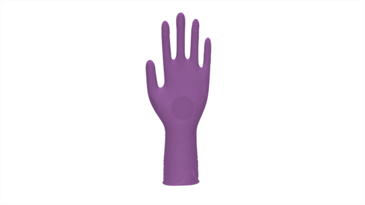 Unigloves GM007* Purple Nitrile Work Gloves, Size 9, Large