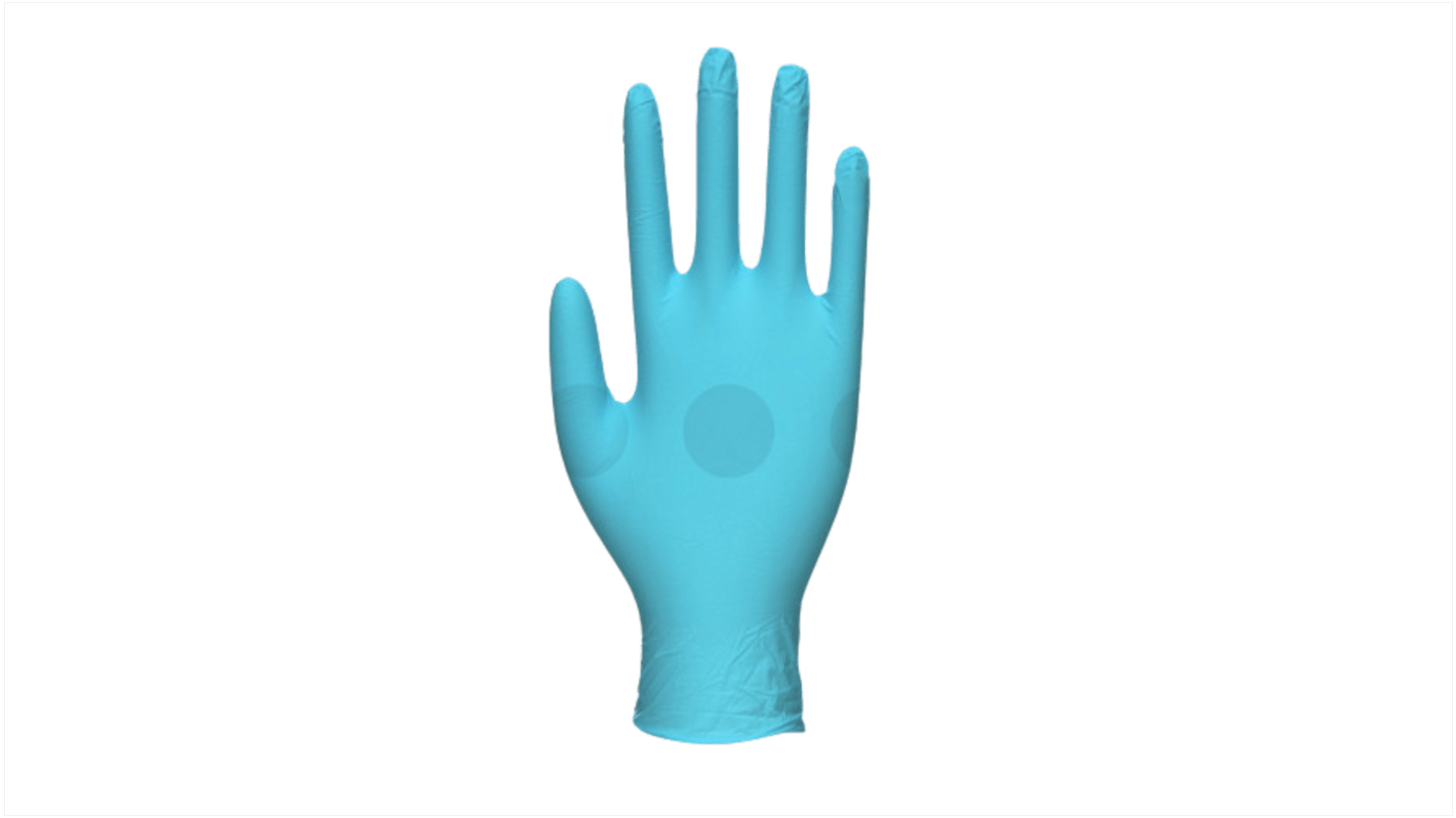 Uniglove GS005* Blue Powder-Free Nitrile, Vinyl Disposable Gloves, Size XS, Food Safe, 100 per Pack