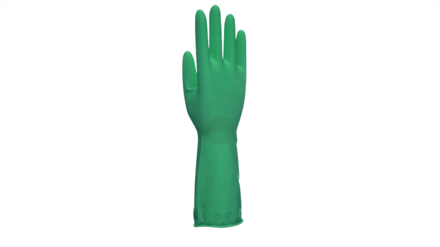 Unigloves Einweghandschuhe aus Latex puderfrei, lebensmittelecht Grün, EN 1186 Größe S, 24 Stück