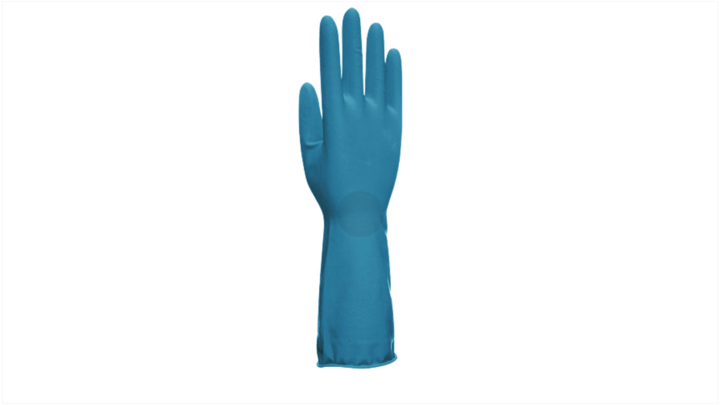 Unigloves UCHG300** Blue Latex Oil Grip, Oil Repellent Work Gloves, Size 10, XL