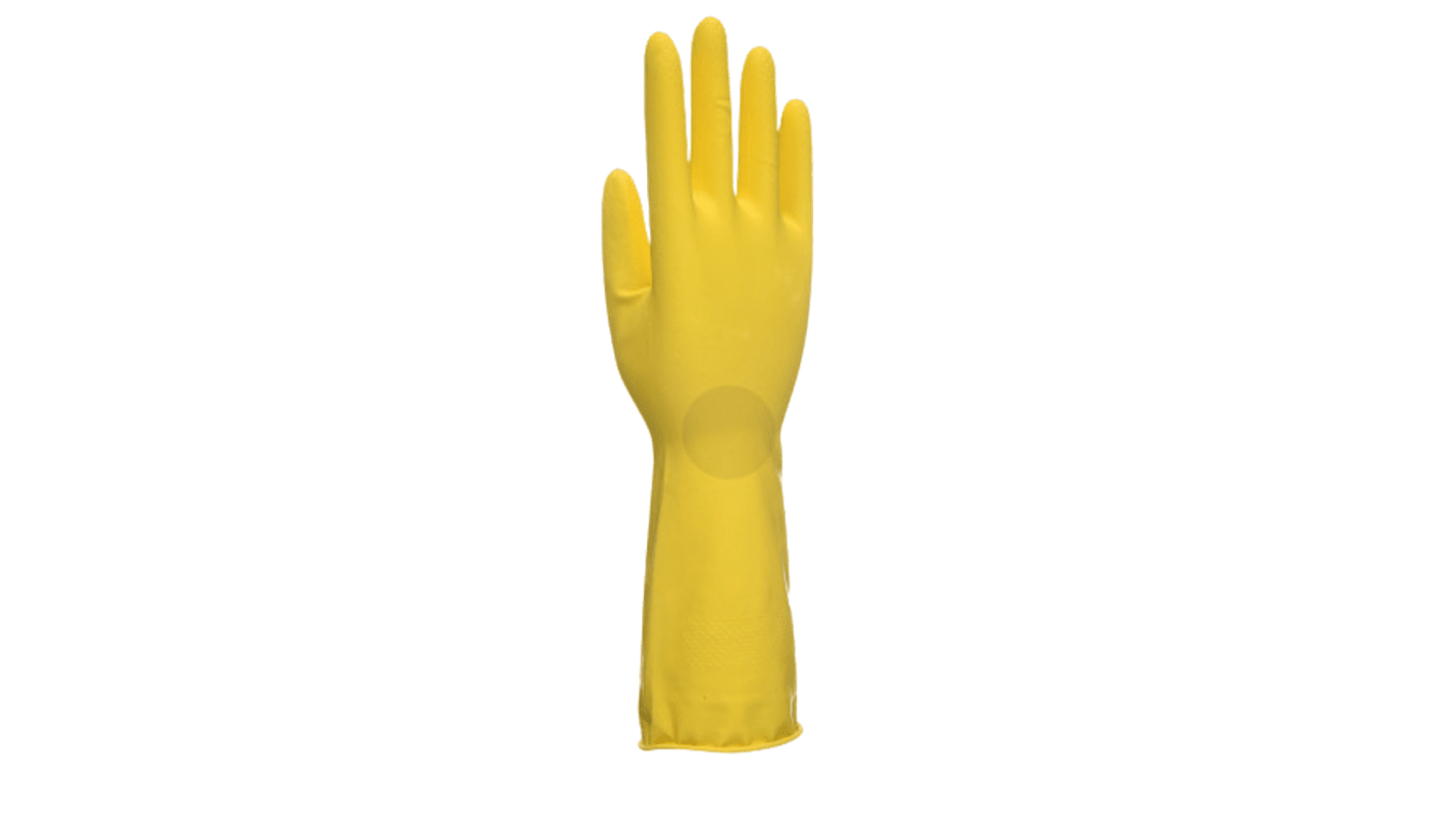 Unigloves UCHG300** Yellow Latex Oil Grip, Oil Repellent Work Gloves, Size 10, XL