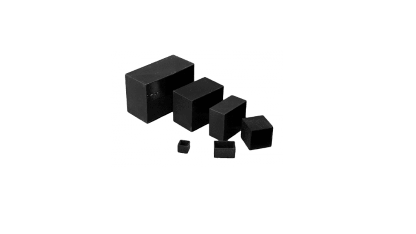 Black ABS Potting Box, 1.18 x 0.79 x 0.59mm