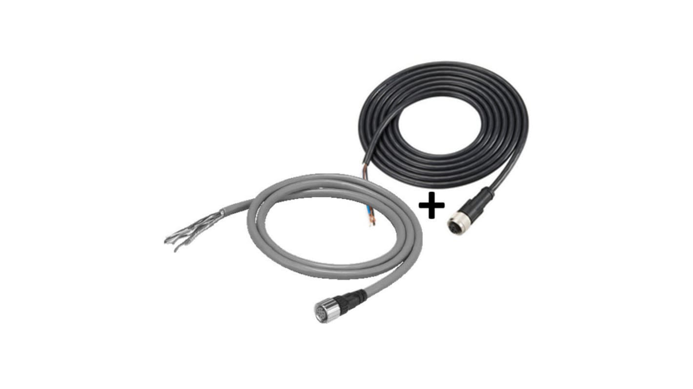 Omron F39-JG Series Connection Cable, 15m Cable Length for Use with F3SG-RA