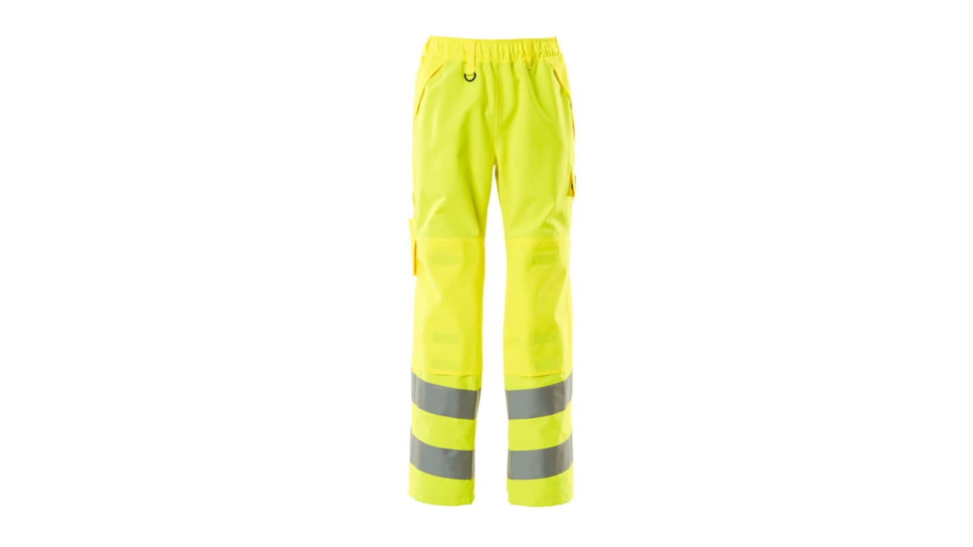 Mascot Workwear 15590-231 Yellow Breathable, Lightweight Hi Vis Work Trousers, 35in Waist Size