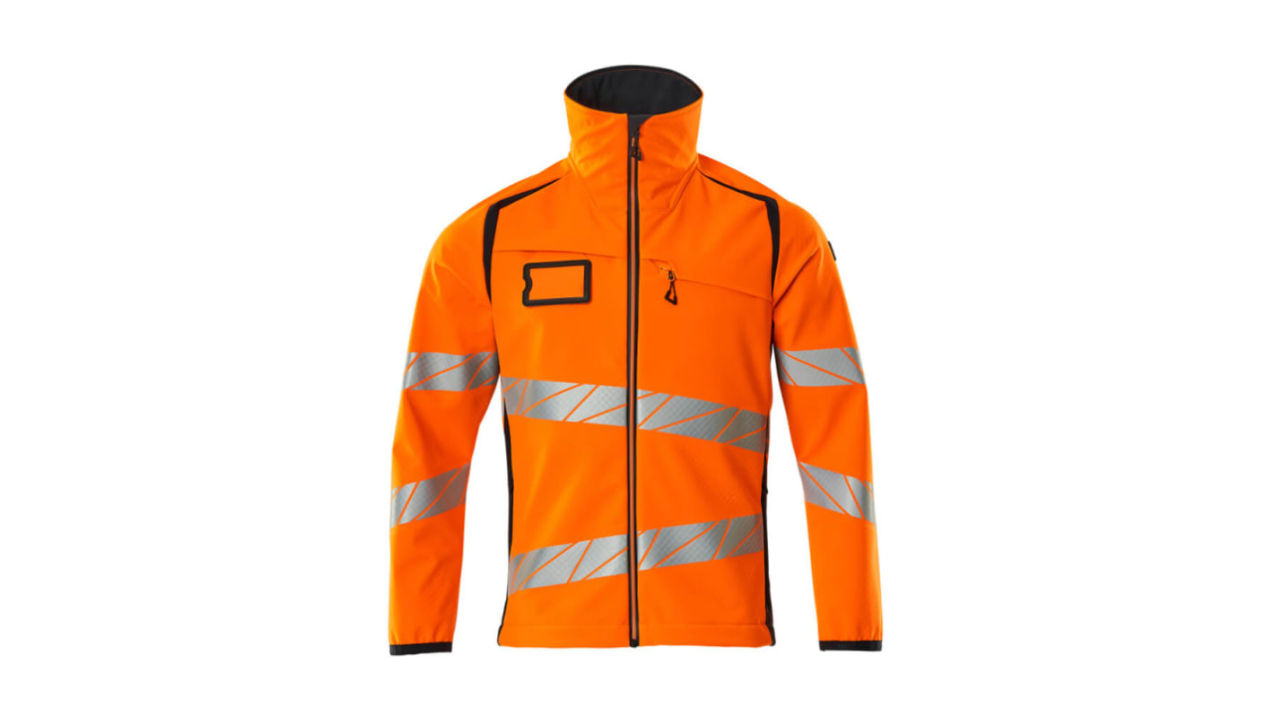 Mascot Workwear 19002-143 Orange/Navy Unisex Hi Vis Softshell Jacket, 92 cm