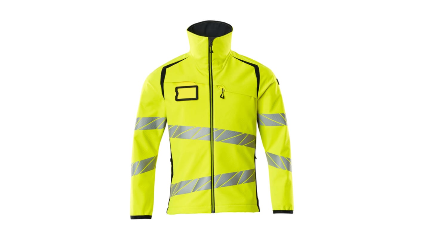 Mascot Workwear 19002-143 Yellow/Navy Unisex Hi Vis Softshell Jacket, 116 cm