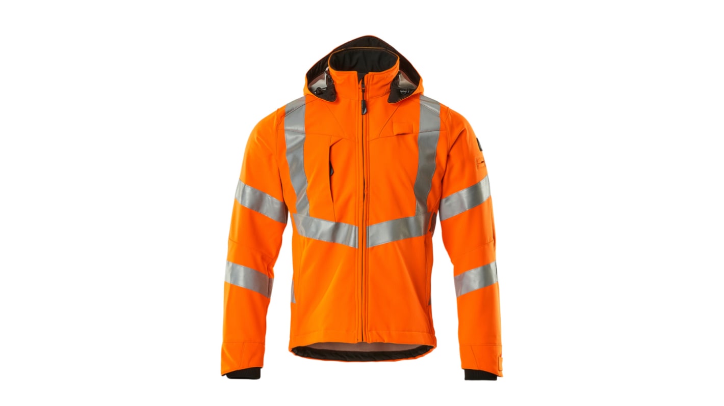 Mascot Workwear 20502-246 Orange Unisex Hi Vis Softshell Jacket, 104 cm
