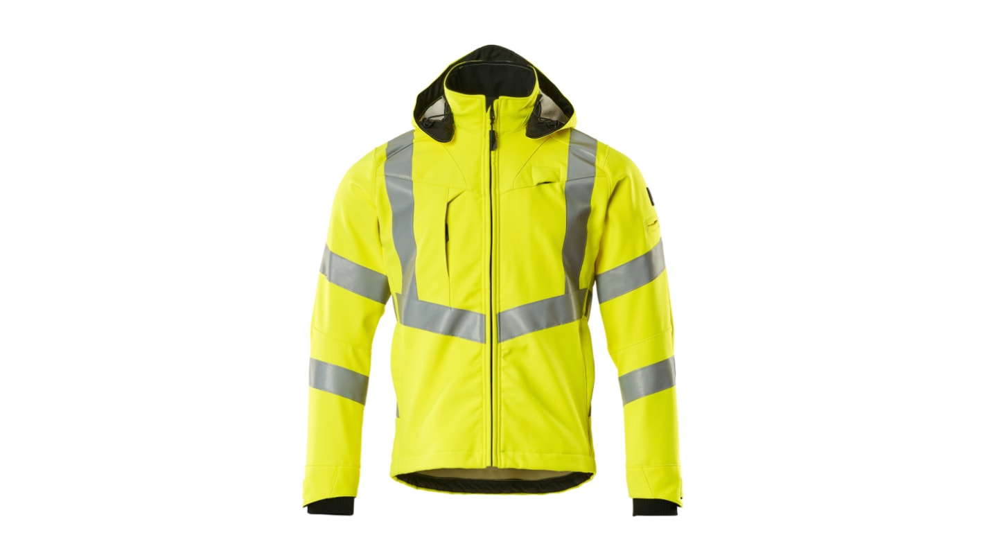 Mascot Workwear 20502-246 Yellow Unisex Hi Vis Softshell Jacket, 116 cm