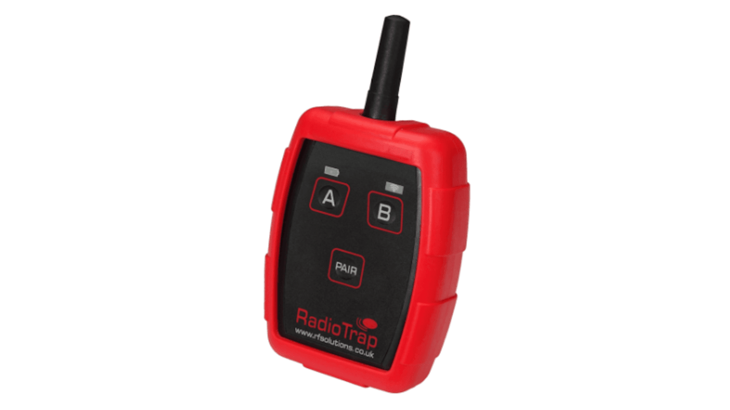 RF Solutions Sender 433MHz FSK, LoRa 3 Kanäle, 3-Tasten Handsender 4.5V