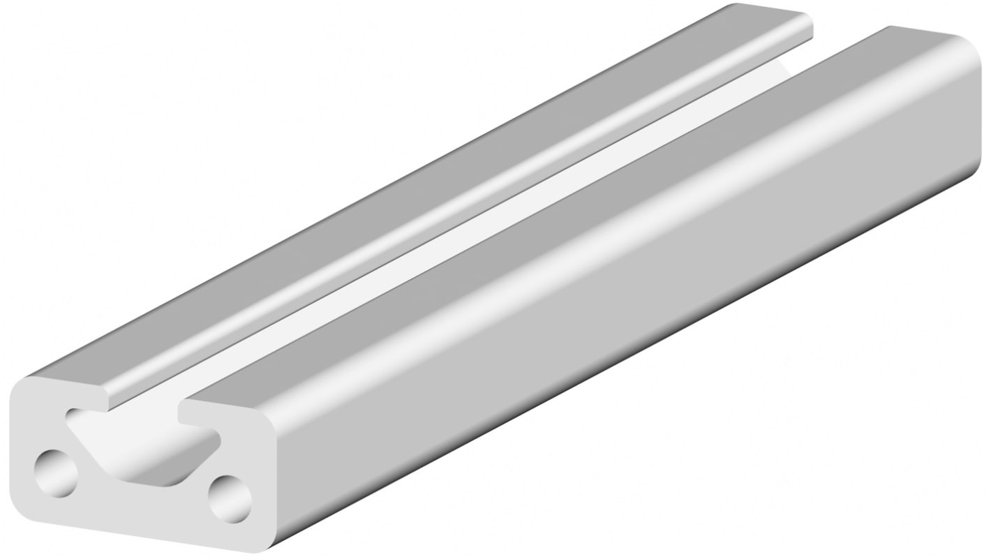 RS PRO Silver Aluminium, Anodized Profile Strut, 20 x 10 mm, 5mm Groove, 1m Length