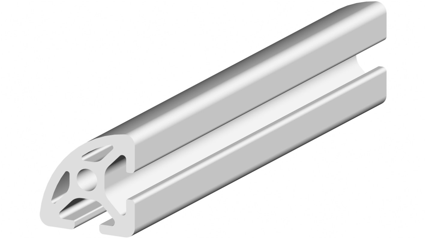 RS PRO Silver Aluminium, Anodized Profile Strut, 20 x 20 mm, 5mm Groove, 1m Length